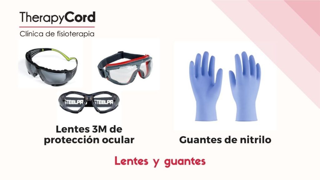 TherapyCord Care lentes y guantes